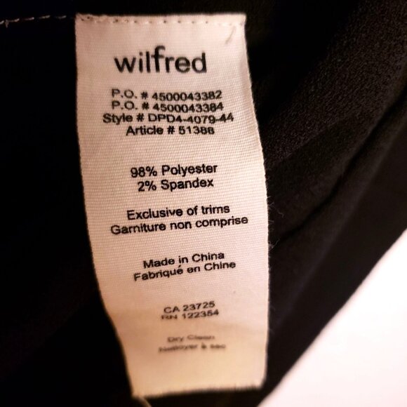 Wilfred Chevalier Black Open Front Cardigan Jacket Pockets Size 0 EUC - Picture 8 of 10